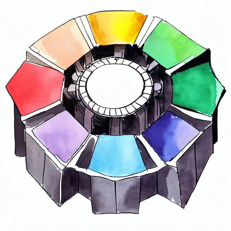 Beyond Pantone: The Unsung Heroes of Colour Theory in Logo Design 10 a 3d colour wheel for logo design